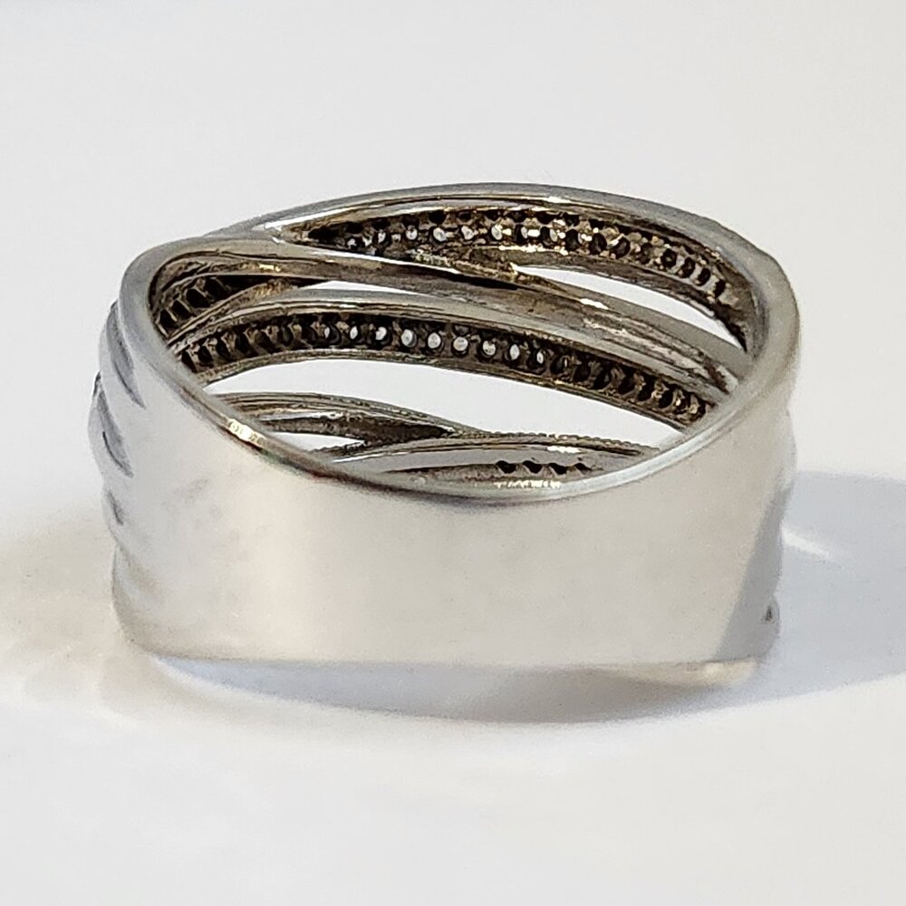 Estate Silver Multi-Band Ring - Picture 6 of 13